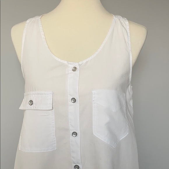 Rag & Bone/Jean Cotton/Linen Blend Tank - Picture 2 of 7